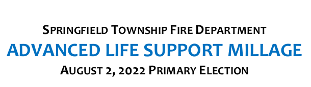 Banner for Advanced Life Support Millage Information on August 2 2022 Primary Election Ballot